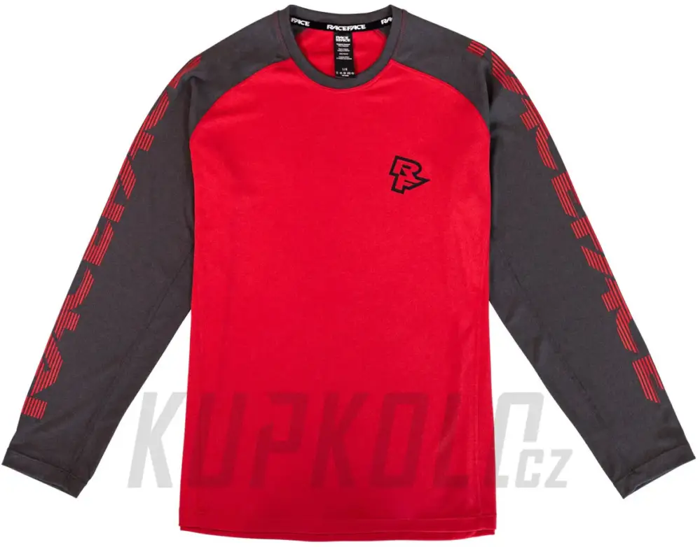 Horká Nabídka Dětský dres Race Face Sendy Youth Long Sleeve Jersey červená