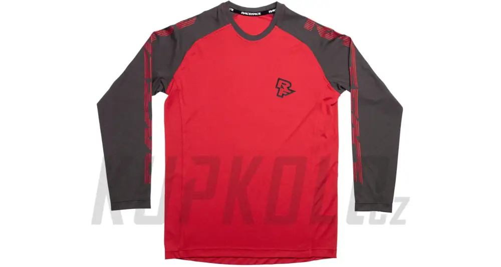 Nejlepší Volba Dětský dres Race Face Sendy Youth Long Sleeve Jersey Rouge červená