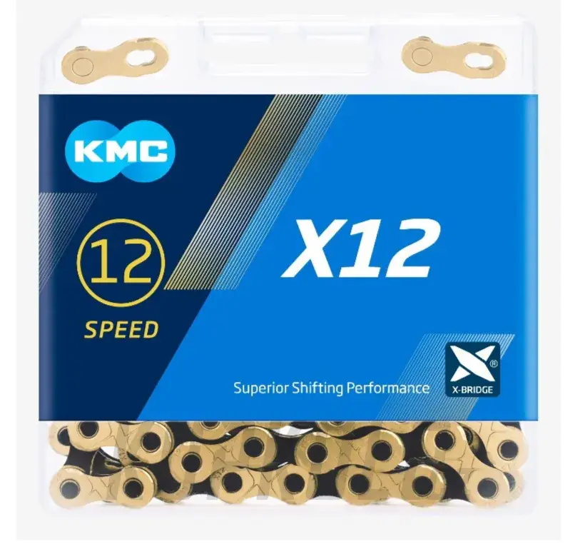 Řetěz KMC X-12, 126 článků, X-Bridge, černo/zlatý Sezónní Sleva