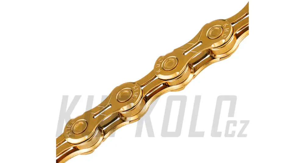 Řetěz KMC X-11EL, 118 článků, Extra Light, X-Bridge, zlatý Nejlepší Cena