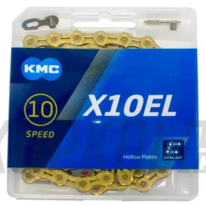 Cenová Bomba Řetěz KMC X10EL, 114 článků, X-Bridge, zlatý