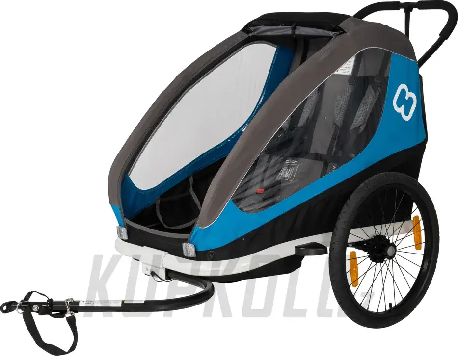 Top Prodej HAMAX Traveller dětský vozík za kolo - modrá
