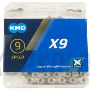 Nakupujte Hned Řetěz KMC X9, 9s, 122 článků, X-Bridge, stříbrno/šedý