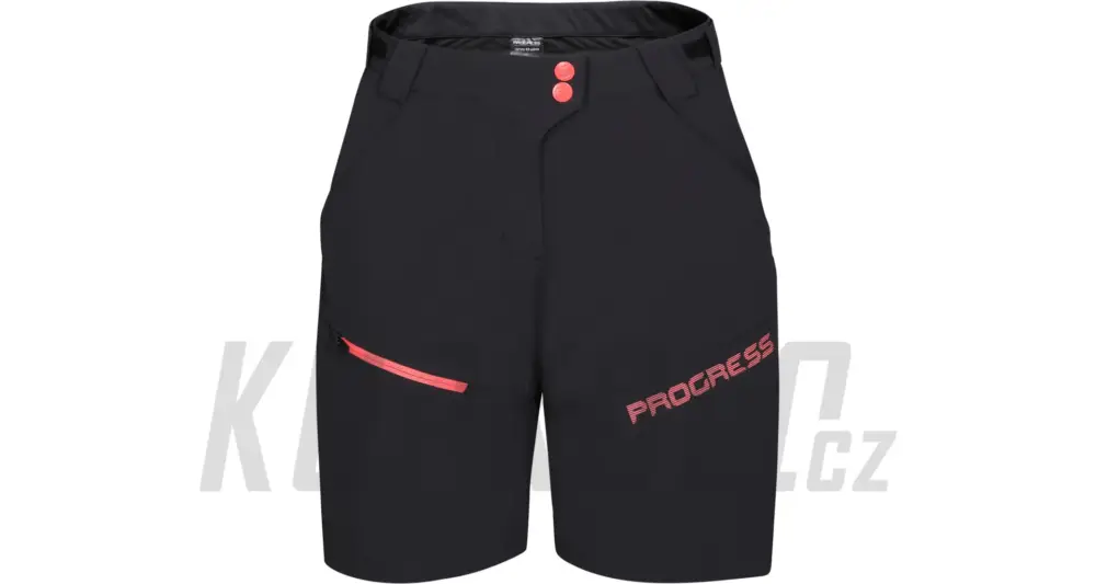 Progress GENIA BIKE shorts dámské cyklo šortky, černá Přímo Od Výrobce