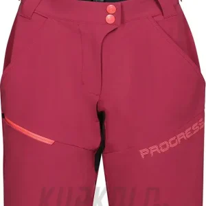 Akční Nabídka Progress GENIA BIKE shorts dámské cyklo šortky, vínová/černá