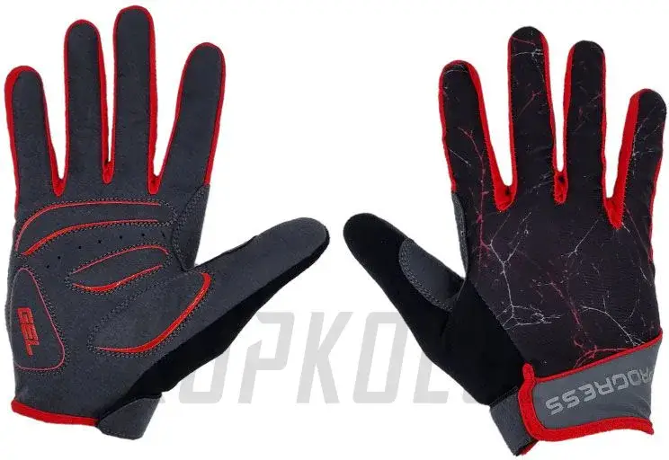 Progress Armagedon Gloves cyklo rukavice, černá/červená Speciální Cena