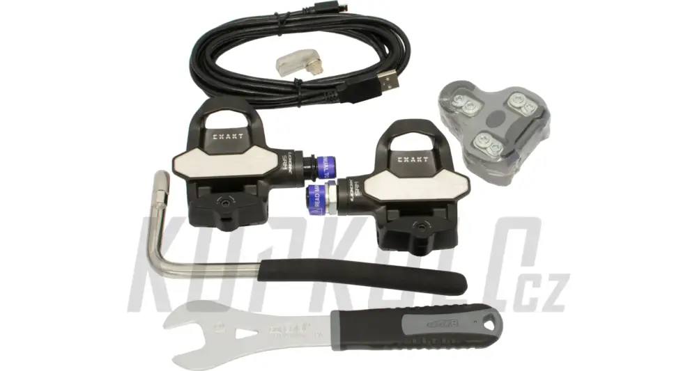 Nová Kolekce Pedály LOOK SRM Exakt Single Wattmetr Black - nášlapné pedály s wattmetrem