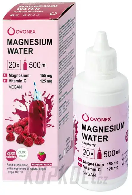 Akční Nabídka Kapky OVONEX Magnesium water Raspberry 100 ml