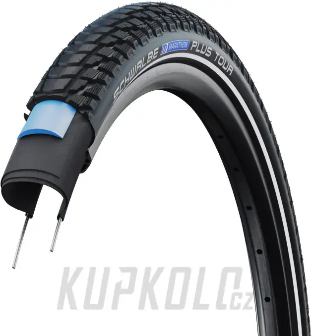 26"Plášť Schwalbe Marathon Plus Tour,AddixE SmartDualGuard, reflexní pruh Jen Po Omezenou Doba