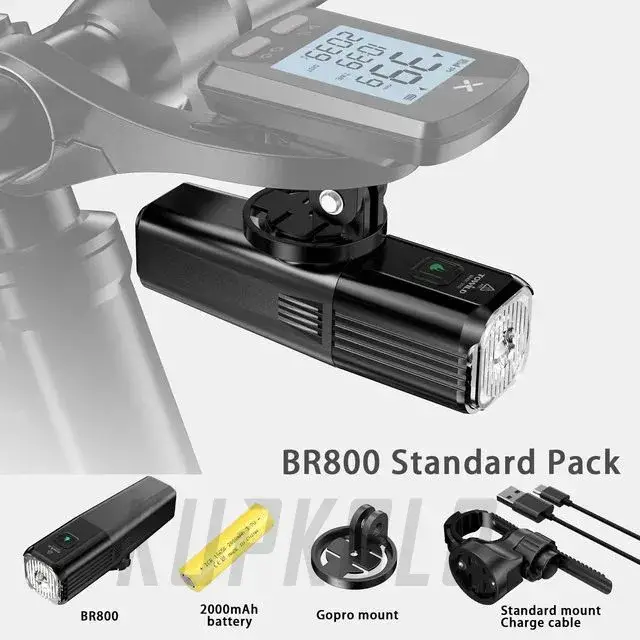 Dokud Zásoby Vydrží Světlo přední Towild BR800 - 2000mAh