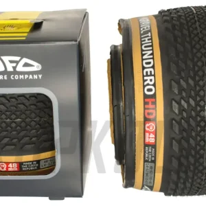 Gravel plášť TUFO THUNDERO HD, bezdušový - černá / béžová Originální