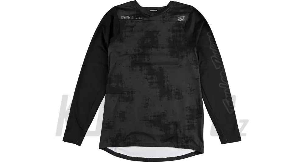 Dokud Zásoby Vydrží Dres Troy Lee Designs s dlouhým rukávem Skyline Chill Scattered Carbon