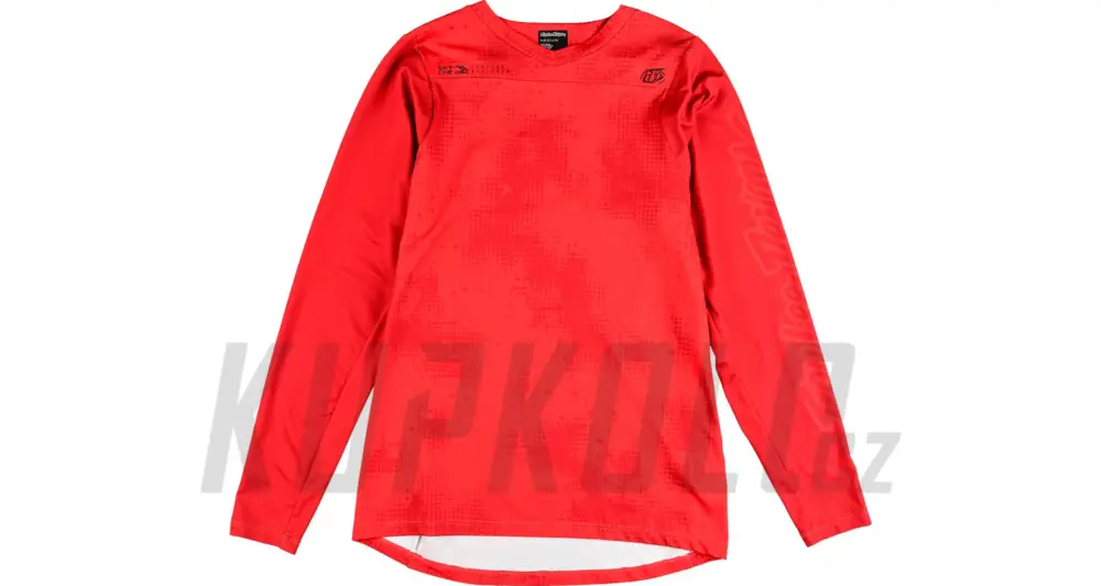 Dres Troy Lee Designs s dlouhým rukávem Skyline Chill Scattered Fire Orange Dokud Zásoby Vydrží