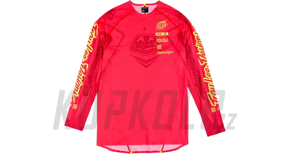 Dres Troy Lee Designs s dlouhým rukávem Sprint Ultra GhostWing Infra red Zlevněný