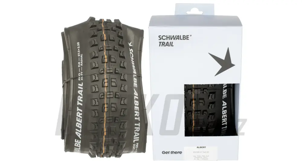 27,5" Plášť Schwalbe Albert Trail, Addix Soft, Radial, Tubeless Easy, kevlar Cenový Hit