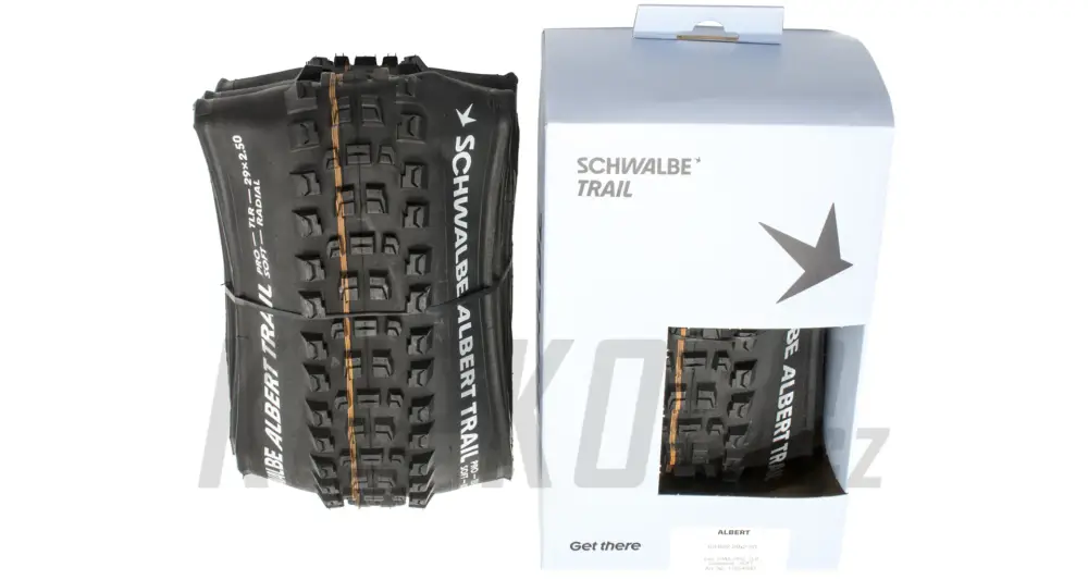 Značkový 29" Plášť Schwalbe Albert Trail, Addix Soft, Radial, Tubeless Easy, kevlar