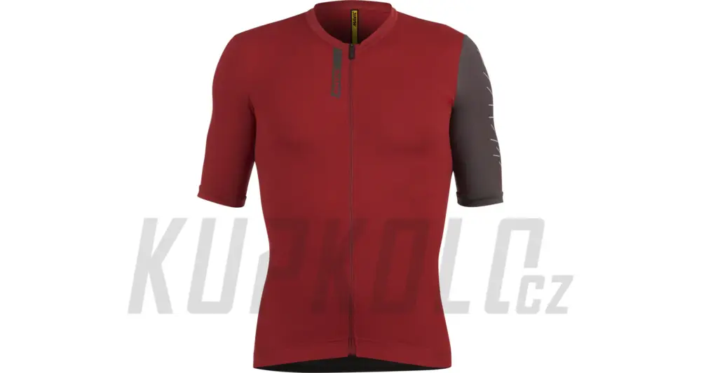Cenový Hit Pánský dres Mavic Essential krátký rukáv burgundy carbone