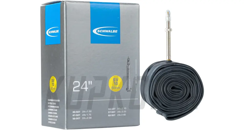 Dětská duše Schwalbe SV10- gal. ventilek 60mm - 24x1,5-2.4, 507x40-62 Nejlepší Volba