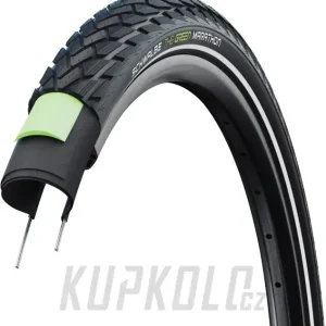 Poslední Šance 27,5" Plášť Schwalbe Green Marathon, Addix Eco, Green Guard, reflexní pruh