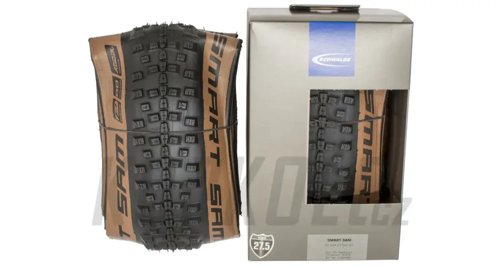 Super Cena 27,5" Plášť MTB Schwalbe Smart Sam, Addix Performance, Double Defense, kevlar Bronze