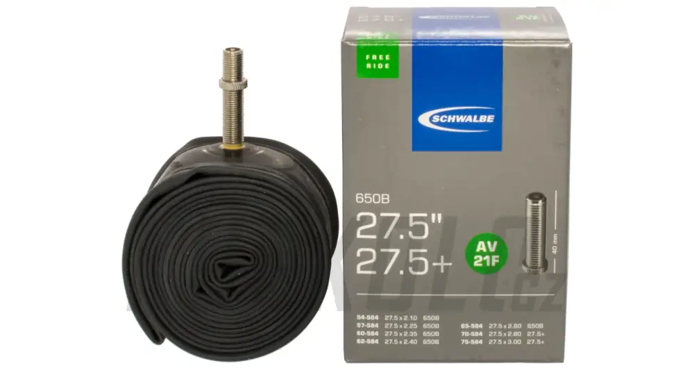 Duše Schwalbe AV21F 27.5x1,75-3.00 - Auto ventil Oblíbený