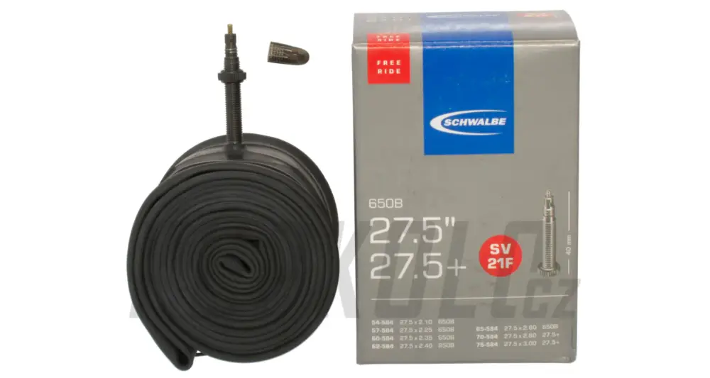 Duše Schwalbe SV21F 27.5x1,75-3.00 - Galuskový ventil Poslední Šance