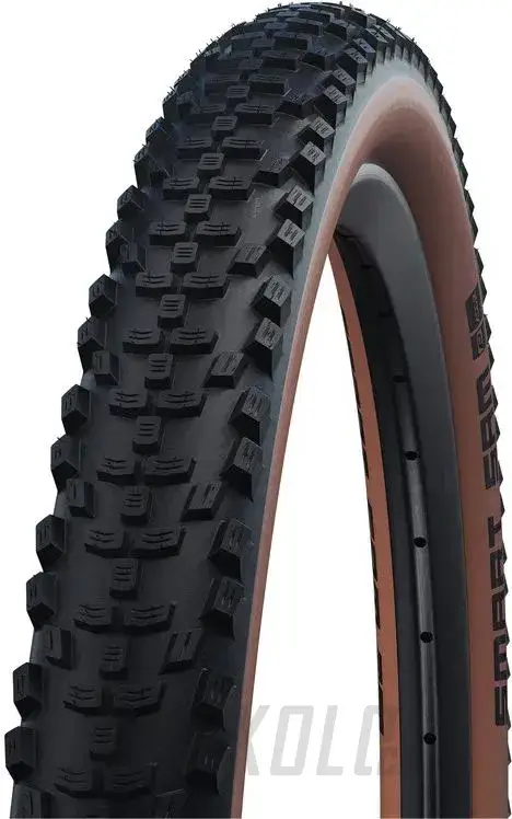 Akce 29" Plášť MTB Schwalbe Smart Sam Addix Performance, drát - bronzový bok Reflexní pruh