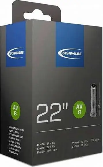 Speciální Cena 22" Duše Schwalbe AV8 28/37-489/501 auto-ventilek
