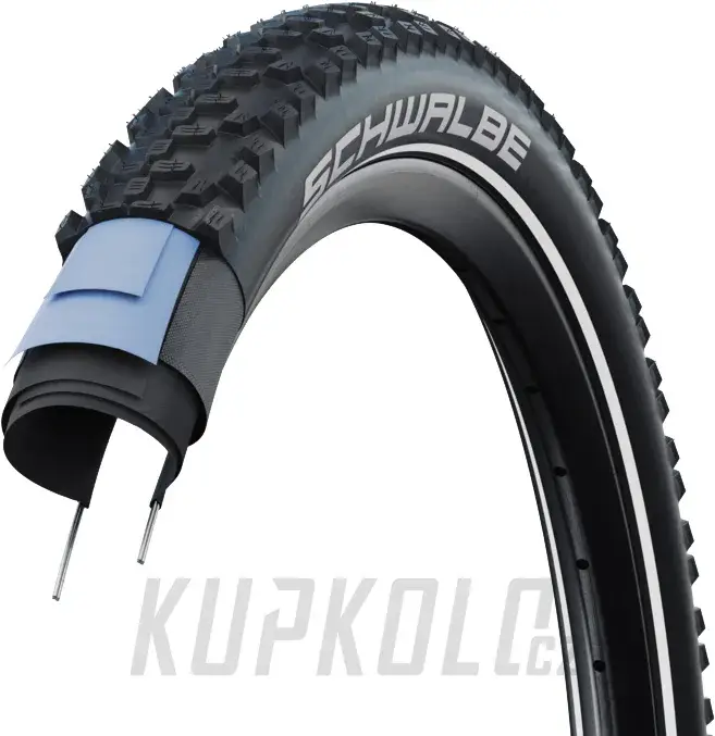 Výhodná Nabídka 27,5" Plášť MTB Schwalbe Smart Sam, Addix Performance, Double Defense, drát, reflexní pruh