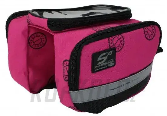 Sport Arsenal 544 dvojbrašna na rám s kapsou pro Smartphone, pink Must-Have