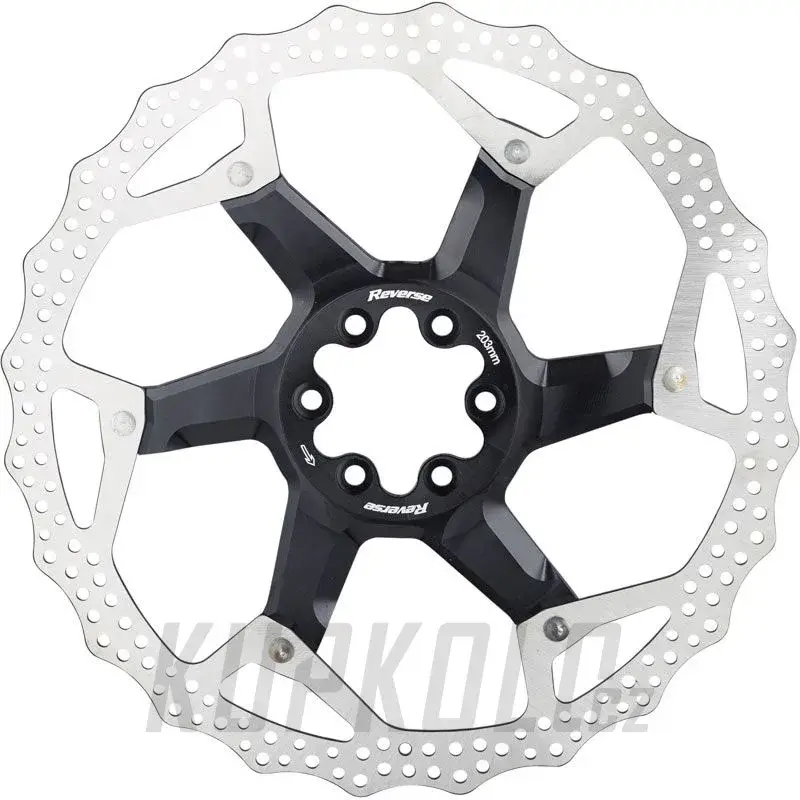 Brzdový kotouč, 6 děr, Reverse Alloy/Steel, černý Vrácení Zdarma