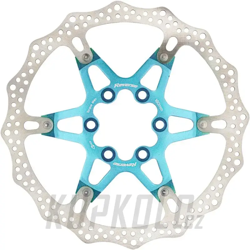 Výhodná Nabídka Brzdový kotouč, 6 děr, Reverse Alloy/Steel, svěle modrý