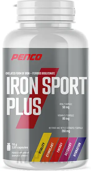 Penco IRON SPORT PLUS chelátové železo, 120 tobolek Autentický