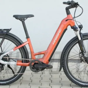 Aktuální Elektrokolo MTB 27,5" Haibike Trekking 4 Low orange/silver Yamaha PW-S2