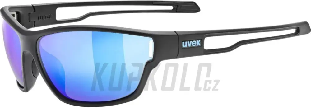 Brýle Uvex Sportstyle 806 Black Matt / Mirror Blue Nízká Cena