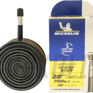 Akce Duše silniční Michelin Air Stop 48 mm 700 x 33-46, autoventilek