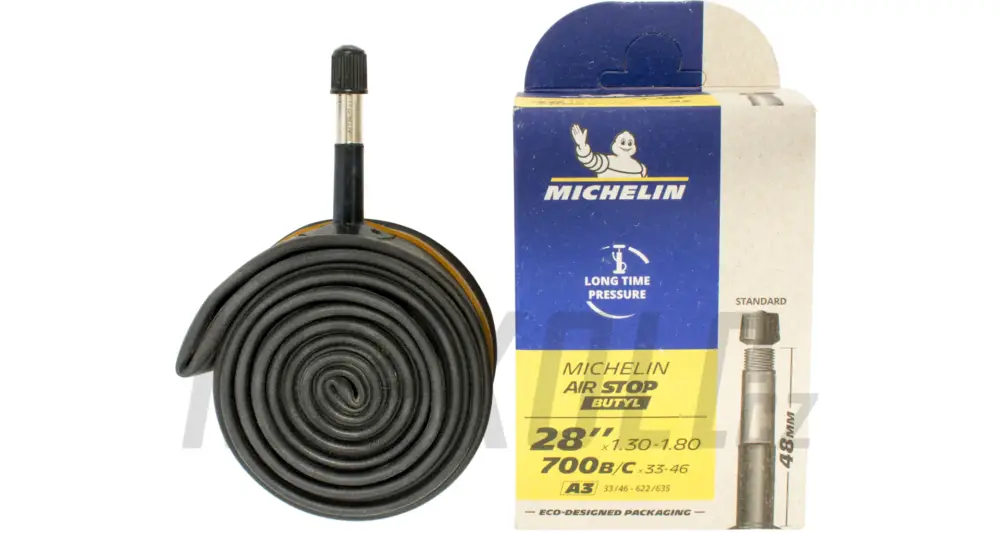 Akce Duše silniční Michelin Air Stop 48 mm 700 x 33-46, autoventilek