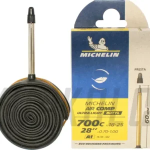 Duše silniční Michelin Air Comp Ultralight, galuskový ventilek, 60 mm, 700 x 18-25 Značkový