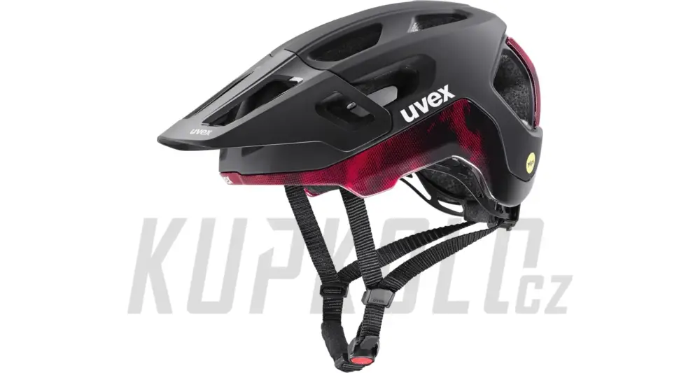 Víkendová Akce Helma Uvex React MIPS Black-Ruby Red