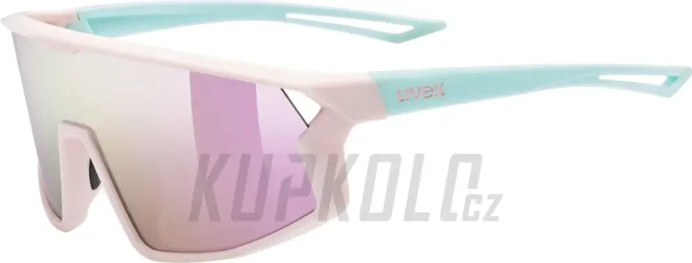 Poslední Šance UVEX BRÝLE SKYRISE JR. PINK-GREEN MATT/MIR.PINK