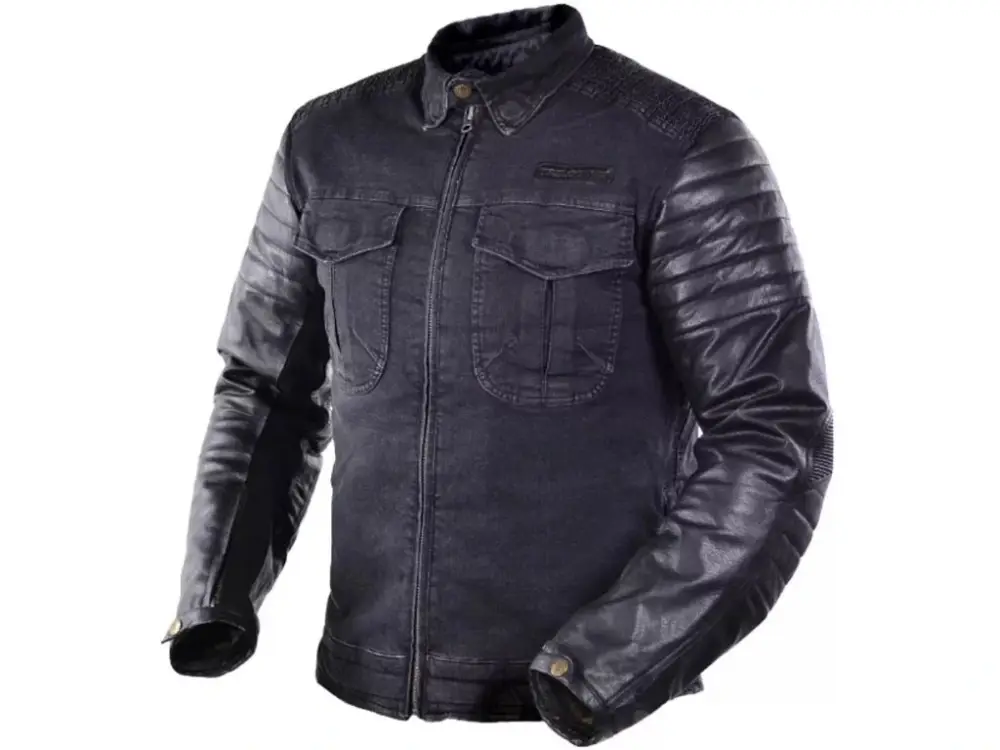Bunda na motorku Trilobite Acid Scrambler black vel. S Sezónní Sleva