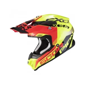 Časově Omezené Moto přilba SCORPION VX-16 AIR ARHUS neonově žluto/neonově červená