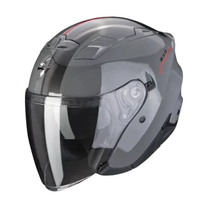 Moto přilba SCORPION EXO-230 SR cementová šedo/červená Vrácení Zdarma