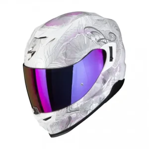 Akce Moto přilba SCORPION EXO-520 EVO AIR MELROSE perleťově bílo/růžová