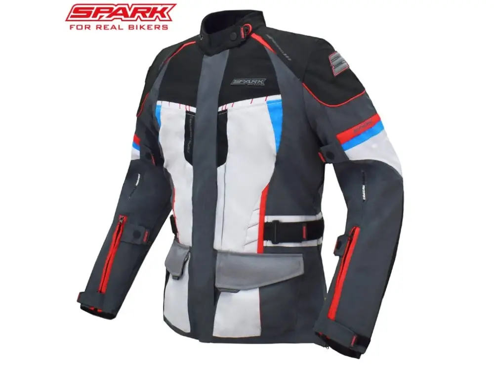 Hit Sezóny Dámská textilní moto bunda SPARK VIOLA Trikolor