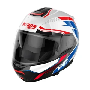 Moto helma Nolan N100-6 Surveyor Metal White/Blue N-COM 24 Bezpečná Platba