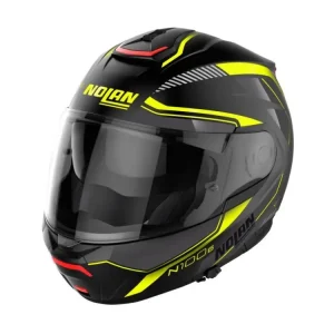 Nejlepší Volba Moto helma Nolan N100-6 Surveyor Flat Black/Yellow N-COM 22