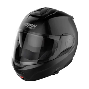 Sezónní Sleva Moto helma Nolan N100-6 Classic Glossy Black N-COM 3