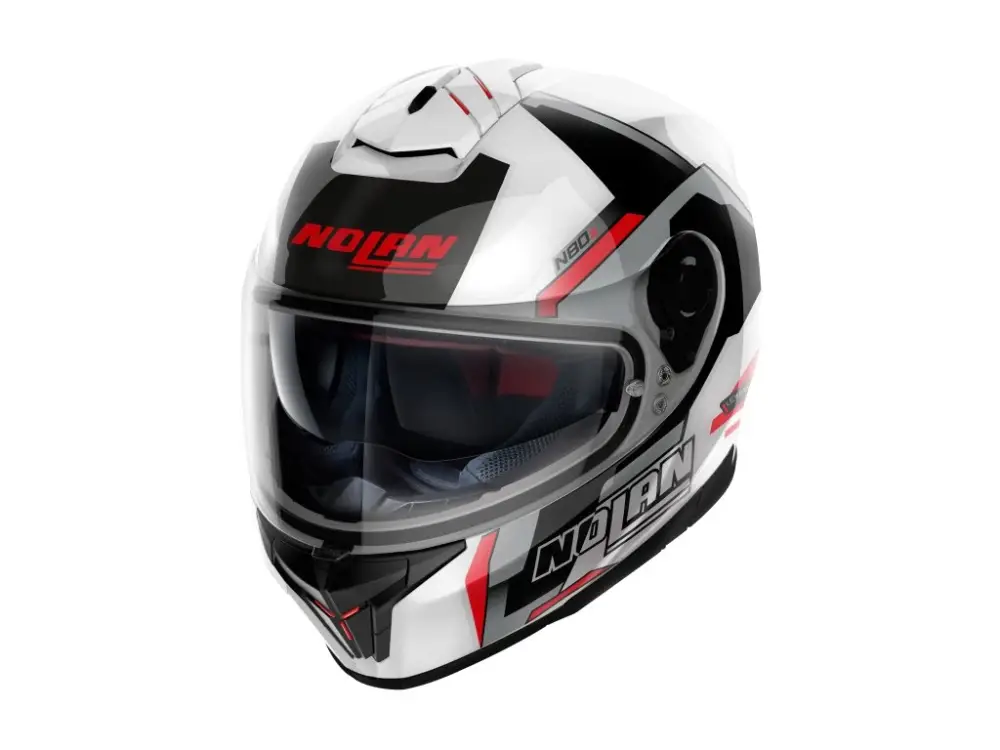 Ihned K Objednání Moto helma Nolan N80-8 Wanted N-com Metal White 74