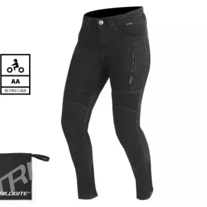 Sezónní Sleva Trilobite Parado skinny fit ladies jeans long black level 2 vel. 26